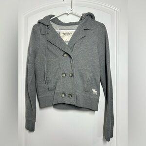 Abercrombie & Fitch vintage Charcoal Double-Breasted Jacket size medium y2k 90s